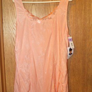 Delta Burke Peach Parfait Poly/Span Nitie 3X  NWT